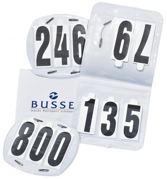Startnummern OVAL, Tasche, 3-stellig © BUSSE GmbH